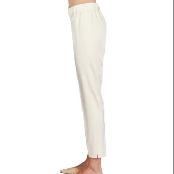 D. Exterior 44 / 8 Straight Leg Pants Pearl Ivory White Elastic Pull On - Picture 11 of 11